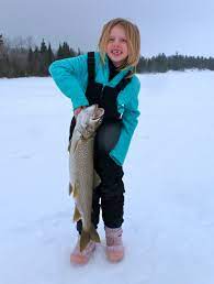 The Winning Photo For The Northern Ontario Sportfishing Centre S Best Fishing Photo Contest Congratulations T Lake Trout Fishing Fishing Photo Fishing Girls