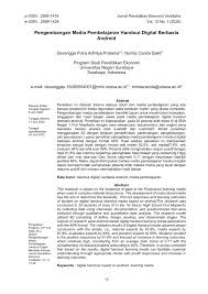 Yang termasuk kalimat baku adalah …. Pdf Pengembangan Media Pembelajaran Handout Digital Berbasis Android