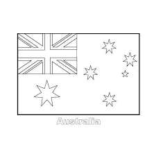Como en el caso de la bandera británica, el fondo es azul. Australian Nation Flag Coloring Page Download Print Online Coloring Pages For Free Flag Coloring Pages Coloring Pages For Kids American Flag Coloring Page