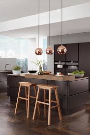 Kucheninsel Mit Kupferlampen Kupfer Kuche Kupferlampe Kuche Mit Insel