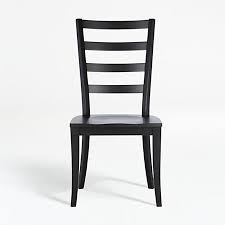 Harper White Ladder Back Dining Chair Reviews Crate And Barrel In 2020 Dining Chairs Black Wooden Chairs Ladder Back Dining Chairs