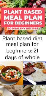 Plant Based Diet Meal Plan For Beginners 21 Days Of Whole Food Recipes To Help You Lose Wei Plant Based Diet Meal Plan Plant Based Diet Meals Plant Based Diet