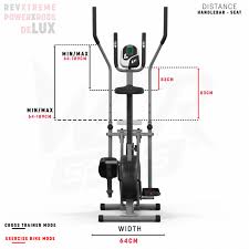 Pro form 70 cysx exerxis : Revxtreme Powerxross Deluxe 2 In 1 Elliptical Cross Trainer Black Silv