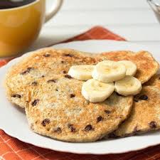 7 Healthy Protein Packed Recipes Under 300 Calories Banana Chocolate Chip Pancakes Recipes Chocolate Chip Pancakes