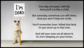 At poemsearcher.com find thousands of poems categorized into thousands of categories. Cat Loss Poems