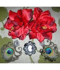 Can be recreated in the colors you need! Gothic Belly Dance Hair Jewelry Set Red Black Magic Tribal Hair Magic Tribal Hair Schlegel Str 30 50935 Cologne Germany