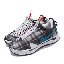 Nike pg 4 basketball shoes paul george continues to reign on the court, with a playing style that can only be described as dynamic. Nike Pg 4 Ep Plaid Paul George Iv Grey Blue Mens Basketball Shoes Cd5082 002 Ebay