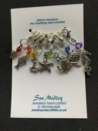 30pcs antique silver sewing knitting charm for bracelet accessories diy craft. Seaside Stitch Markers For Knitting And Crochet Charms Beads Ebay