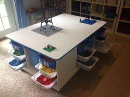 onze ikeahacked lego tafel voor de littles drie houten trofast kasten strip de drie houten legotafel lego tafel legotafel ikea opbergen woonkamer