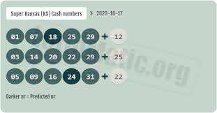 Super Kansas Ks Cash Predictions For Saturday October 17 2020 2020 10 17 In 2020 Predictions Lotto Lottery Results