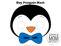 Penguin Mask Templates Simple Mom Project In 2020 Animal Crafts For Kids Penguin Crafts Mask Template