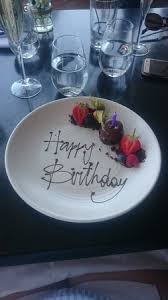 Bright is a neighbourhood restaurant, wine bar, wine shop & providore in london fields from the team behind noble fine liquor, p.franco & peg. Happy Birthday Plate Picture Of Sea Containers Restaurant London Tripadvisor