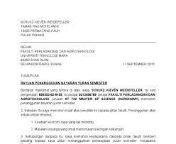 Makluman pembayaran yuran sukan dan amal islami pitas 2020. Malacca A Contoh Surat Rasmi Rayuan Bayaran Yuran