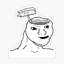 Tfw too intelligent / 2smart | know your meme. Sticker Brainlet Redbubble