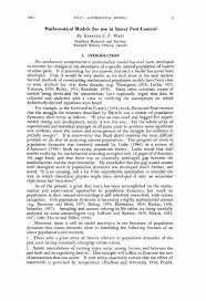 2555 loma avenue, south el monte (ca), 91733, united states. Mathematical Models For Use In Insect Pest Control The Memoirs Of The Entomological Society Of Canada Cambridge Core