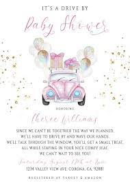 Pink Drive By Baby Shower Parade Invitation Template Editable Etsy Baby Shower Invitations Baby Shower Invitaciones Baby Shower