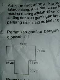 Berikut ini adalah beberapa contoh soal mengenai bangun datar serta bangun datar gabungan garis yang membatasi ialah garis lengkung setengah keliling lingkaran serta garis datar diameter. Perhatikan Gambar Bangun Datar Gabungan Di Bawah Ini Berapakah Luas Dan Keliling Bangun Gabungan Brainly Co Id