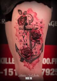 Maybe you would like to learn more about one of these? Flower Tattoos Anchor With Rose Tattoo 40 Eye Catching Rose Tattoos Flowers Tn Leading Flowers Magazine Daily Beautiful Flowers For All Occasions