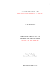The sfu library thesis template is a microsoft word file designed to assist students in preparing theses, projects, and extended essays. Doc Utm Thesis Template Mutiara Firdaus Academia Edu
