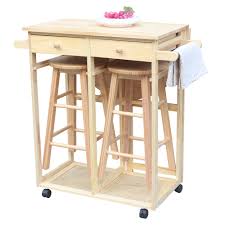 Rolling bamboo wood kitchen island cart trolley, kitchen trolley cart on wheels, rolling kitchen cart with drawers shelves, towel rack, locking casters 4.6 out of 5 stars 931 $189.95 $ 189. Kitchen Island With Seating Rolling Kitchen Island Cart With Drop Leaf Table Folding Kitchen Trolley Cart Set With Bar Stools Space Saving Wood Kitchen Breakfast Cart With 2 Storage Drawers L1764 Walmart Com