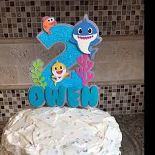 2nd Birthday Baby Shark Cake Topper This Item Is Unavailable Shark Birthday Party Ocean Birthday Baby Shark