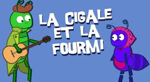 "La Cigale et la Fourmi" - nagłówek - Francuski przy kawie