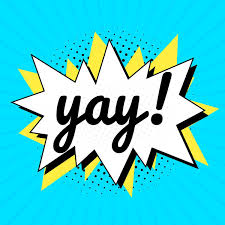 Yay! text comic typeface clipart spiky bubble | free image by rawpixel.com  / Baifern | Free clip art, Clip art, Drawing illustrations