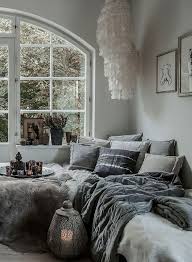 In this bedroom designed by cameron ruppert interiors, the purple trim on the vanity skirt reflect the drapes and table. This Can Fill The Comfy Corner But I Would Use A Palette Of Brown Gold And White Then Add In A Touch Of Home Decor Bedroom Cozy Living Rooms Comfy Bedroom