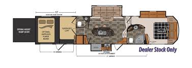 Voltage Rv Floorplans And Pictures Toy Hauler Dutchmen Rv Floor Plans