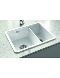 Due to the firing process and the natural materials used, no two ceramic sinks are ever 100% the same. Metro By Thoms Denby Met1020 1 5 Bowl Ceramic Sink Universal Fitting Inset Or Undermount White