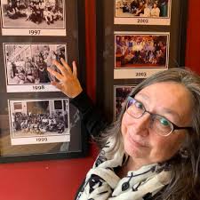 Staff spotlight: Leslie! As an original founder (in fact the only one still  officially with us as a business!), Leslie has done it all: cooked, rolled  tortillas, bartended, waited tables, and all