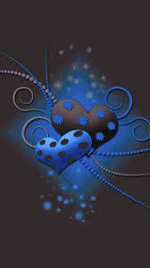 Blue Black Heart Heart Wallpaper Heart Background Wallpaper Backgrounds
