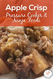 Apple Crisp Is A Classic Fall Treat And Now It S Easier Than Ever Making Apple Apple Breakfast Recipes Ninja Cooking System Recipes Pressure Cooking Recipes