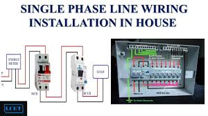 Single Phase Line Wiring Installation In House Single Phase Line Lc Civil Engineering Installation House Wiring