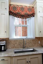 Valance With Fringe On Iron Rod Kitchen Window Treatments Beach House Living Room Home Decor