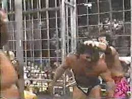 Team off the top abdullah the butcher pinned cactus jack at 7:42 with an elbow drop wcw us champion rick rude defeated ricky steamboat via disqualification barry windham, dustin rhodes, & ron simmons defeated larry zbyzsko, wcw tag team champions arn anderson & bobby eaton in. On This Date In Wcw History Abdullah The Butcher Fries In The Electric Chair Cageside Seats