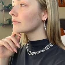 Freshwater Pearl 18" 5mm Triple Strand Necklace W/extender Handmade by  Navajo Geneva Apachito and Marilyn Platero