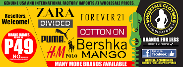 Today, the fashion industry has grown so much in such a little time and has swept everyone off their feet. Save 75 To 95 Off Mall Store Prices On The Hottest Famous Brand Name Clothing Wholesale Clothing By Brands For Less Philippines