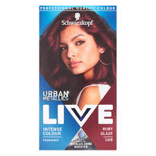 Brown hair dye brunettes are never boring! Schwarzkopf Live Urban Metallics U68 Ruby Glaze Permanent Hair Dye