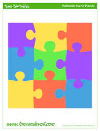 Printable 6 piece puzzle template. Blank Puzzle Piece Template Free Single Puzzle Piece Images Pdf