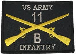 Army infantryman (11b), or 11bravo, are the main land combat force of the u.s. Amazon Com Us Army 11b Infantryman Infantry Patch Silver Royal Blue Gold On Black Background Veteran Owned Business Arts Crafts Sewing