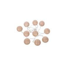 Ajouter au panier kit guirlande guinguette 30m multicolore raccordable en série guirlande lumineuse 30 rouge jaune vert bleu extérieur. Guirlande Lumineuse 10 Boules Glitter Atmosphera