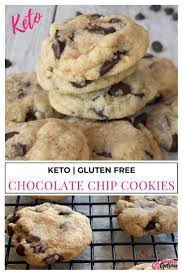 Keto Chocolate Chip Cookies Recipe Keto Dessert Easy Keto Chocolate Chip Cookies Gluten Free Cookie Recipes