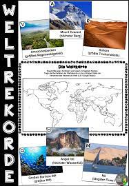 Weltrekorde Unserer Erde In Der Natur Unterrichtsmaterial In Den Fachern Erdkunde Sachunterricht Kontinente Und Ozeane Unsere Erde Weltrekorde