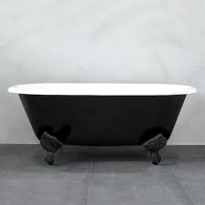 Freestanding cast iron bathtubs especially, cast iron claw tubs, exert extra stress on the underlayment and subfloor since the weight is not distributed over a large floor area. 10 Black Freestanding Bath Tubs The Plumbette