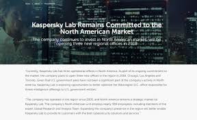 Eugene Kaspersky On Twitter Despite Geopolitical Turbulence We Remain Committed To N American Customers 3 Reg Offices To Be Opened In 2018 Https T Co 51ourghncc Https T Co I8aahugece