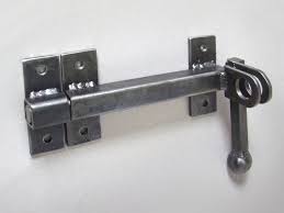 Industrial Handcrafted Barn Door Latch For Craft Supplies Rustic Steel Door Equipment Gate Lock Padlock Wrought Door Hardware Iron Locks Barn Door Latch Door Latch Door Handles