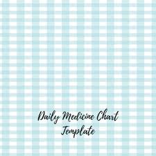 Buy Daily Medicine Chart Template Undated Personal