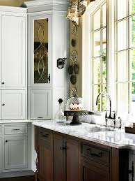 Apply glass cleaner to a towel, not directly to the glass. Glass Front Cabinetry Better Homes Gardens