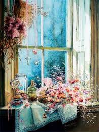 Still Life Paintings Prints Posters Window Art Cottage Art Painting